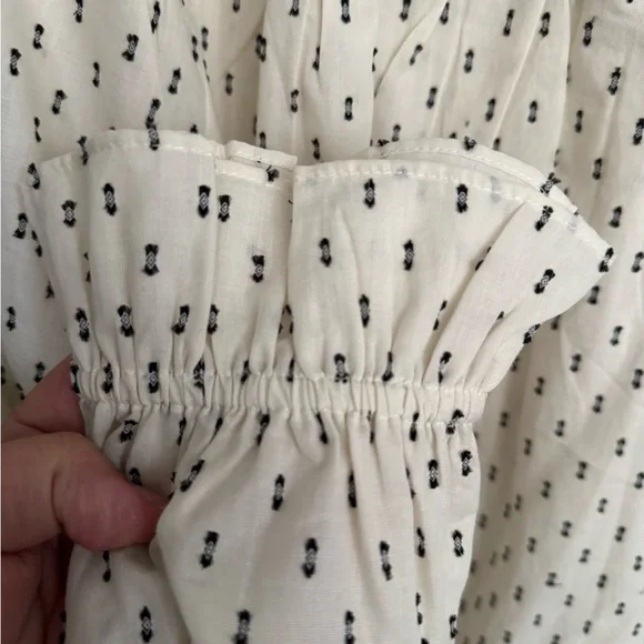 Lane Bryant Cream Blouse with Black Details - Picture 7 of 9